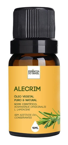 Óleo Vegetal De Alecrim - 10ml Puro E Natural