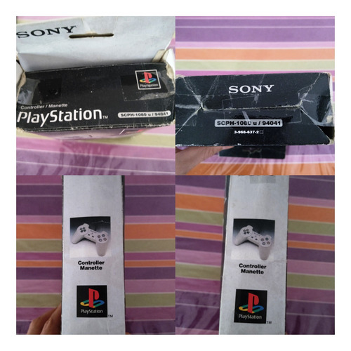 Joystick Ps1 Original - Muy Buen Estado - En Caja (leer) Gris (Usado)