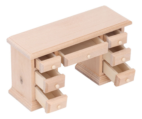 Escritorio De Oficina Doll House 1:12 Modelos De Mesa En Min