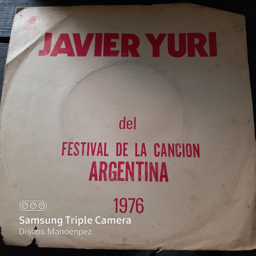 Simple Sobre Javier Yuri Festival Cancion 1976 Mh C14