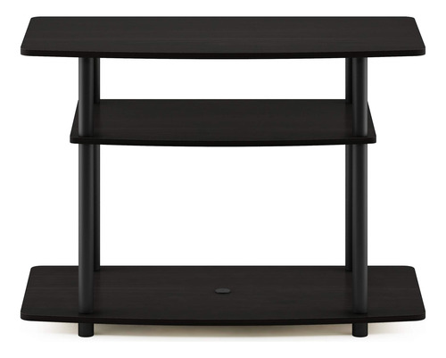 Mesa Para Tv De 3 Niveles Madera Espresso / Negro