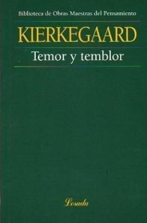 Libro Temor Y Temblor De Soren Kierkegaard