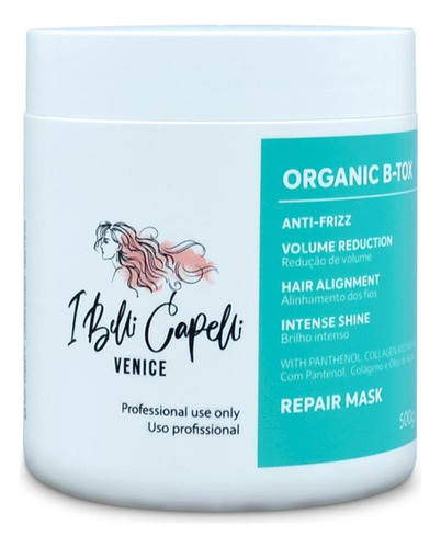Kit Venice I Belli Capelli Organic B-tox 500g/17.6 Oz