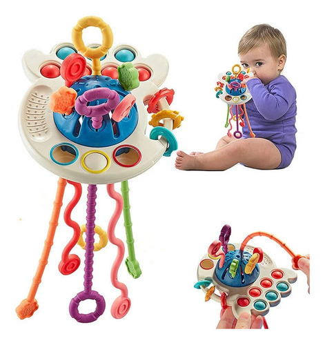 Juguete De Estimulación Temprana 4 En 1 Baby Rattle