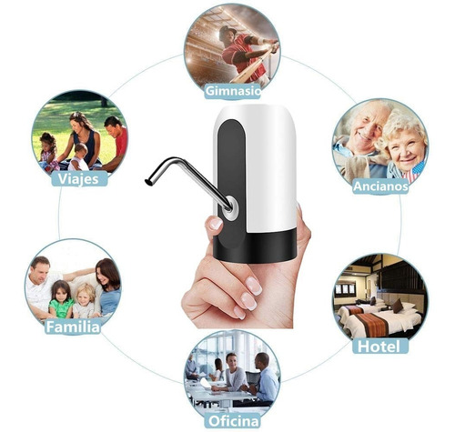 Dispensador De Agua Garrafón Recargable Eléctrico Usb