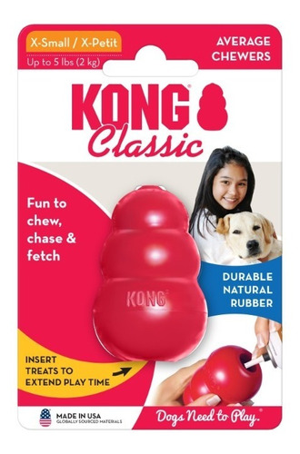 Juguete Para Perros Kong Classic Talla Xs 