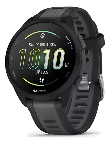 Relógio Garmin Forerunner 165 Music Amoled Preto