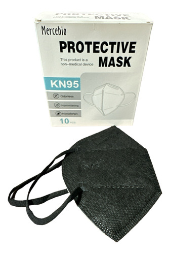 Mascarillas Tapa Bocas Kn95 Color Negro