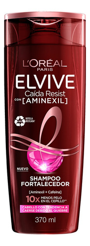 Shampoo Fortalecedor Elvive Caida Resist Con Aminexil 370 Ml