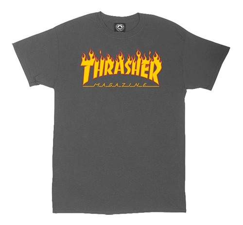 Thrasher Flame - Camiseta De Manga Corta