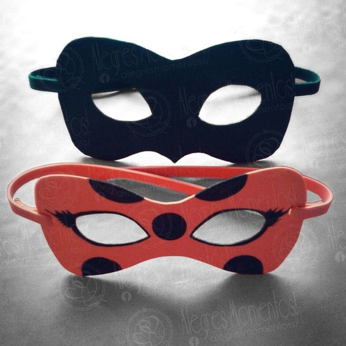 Antifaz Ladybug & Chat Noir Souvenir X 25 Unidades