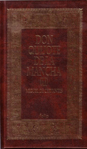 Cervantes Don Quijote De La Mancha  2 Tomos  Folio Tapa Dura