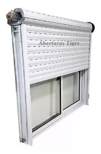 fluctuar Quien Sicilia Ventanas Aluminio Blanco 200x110 Con Vidrio Y Persiana Pvc