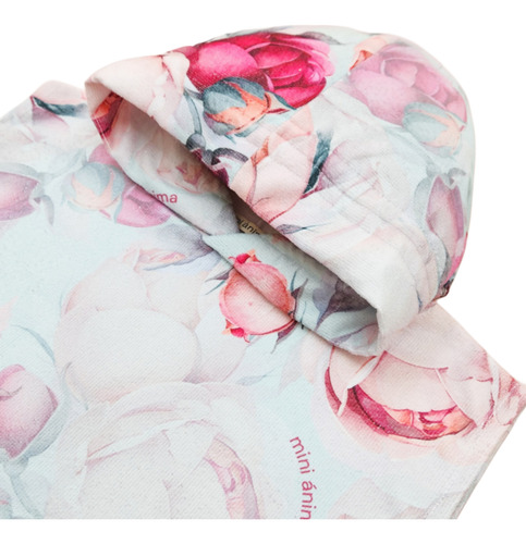 Poncho Toallon Con Capucha Mini Anima Bebe Niño Niña