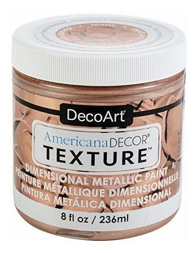 Pintura Acrílica Decoart Textura Metálica 8oz Oro Rosa