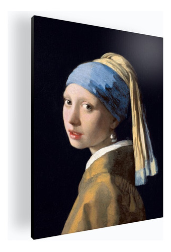 Cuadro La Joven De La Perla - Johannes Vermeer 60x84 Mdf