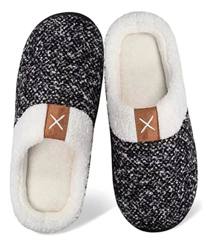 Pantuflas Con Corderito Sintético Memory Foam