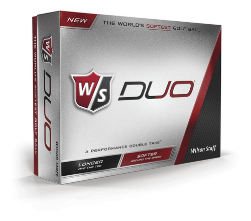 Bola Golf Wilson Staff Modelo Duo Empaque 12 Unidad Blanco