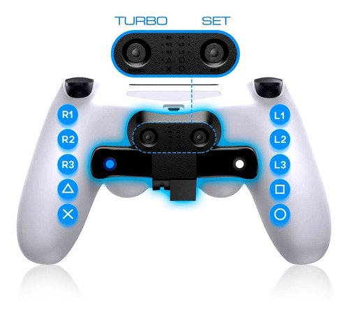 Imagen 1 de 6 de Botones Traseros Aolion Para Mandos De Ps4 V1-v2 Rac Store