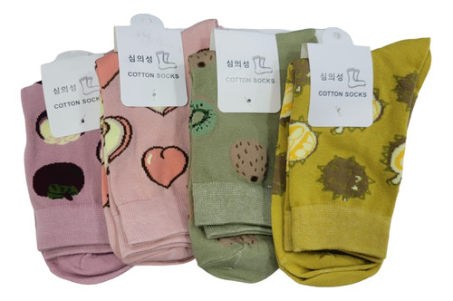 Set X 6 Medias Calcetines Diseño Love Fruits