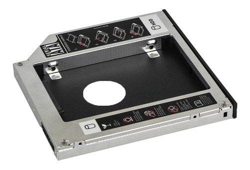 Adaptador Caddy Hd Ssd Sata Case Gaveta Dvd Notebook 12,7mm