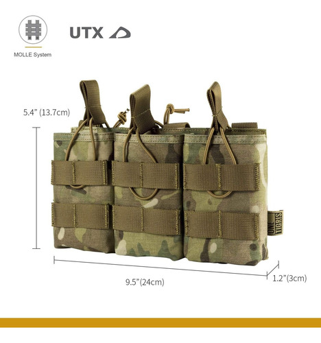 Cartuchera Portacargador Tactico Para R15 M4 Cap 3 De Larga