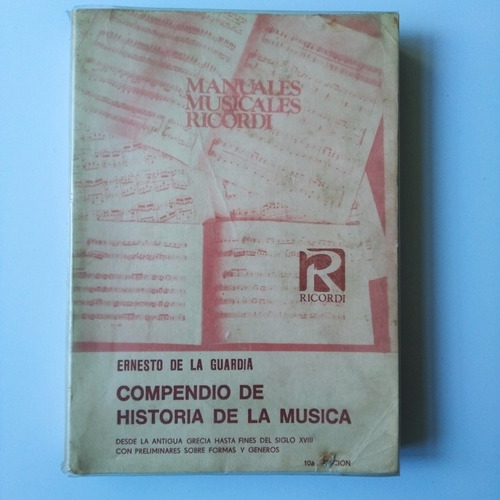 Libro Compendio De La Historia De La Música