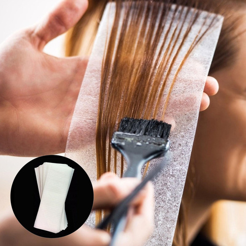 Paquete De 50 Papel De Tinte For El Cabello Reutilizable