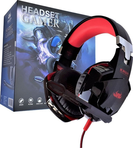 Headset Gamer C/led Knup Ps4 Xbox One Smartphone Pc Kp-455a