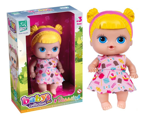Boneca Pequena Mini Passeio Super Toys Baby Collection 499