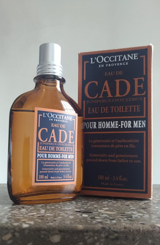 L'occitane Eau De Cade Pour Homme Edt Com 80ml De 100ml