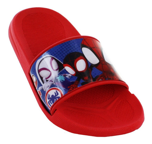 Marvel Spiderman Sandalia Chancla Rojo Niño 80758