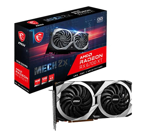 Msi Radeon Rx 6700 Xt Mech 2x 12g Oc Gaming Graphics Card -