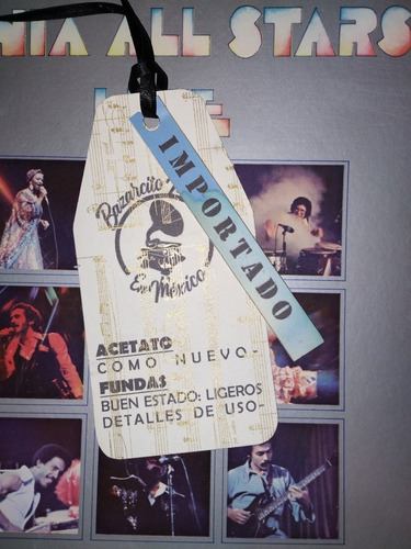 Fania All Stars Live Lp Vinilo Importado Excelente Poster