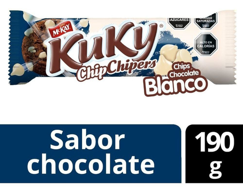 Galletas Kuky Mckay Chip Chipers Chocolate Blanco 190 G