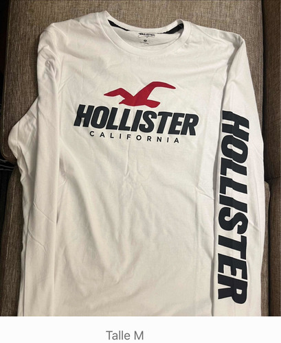 Remera Manga Larga Talle Xs Hollister Original