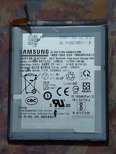 Batería Galaxy A52 4g O 5g De Uso Original