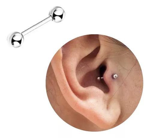 Piercing Tragus Bolinha Aço Cirúrgico