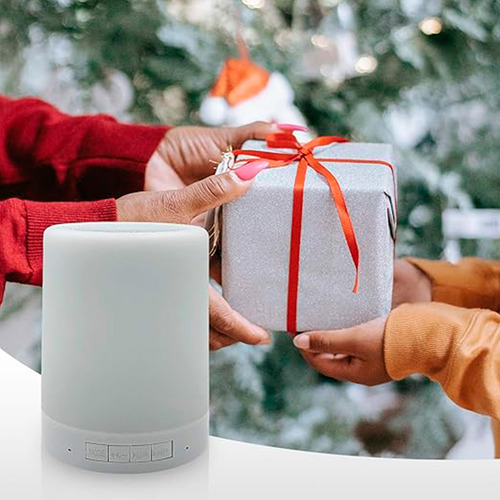 Bocina Bluetooth Parlante Lámpara Led Recargable Touch