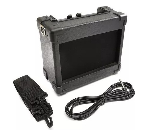 Imagen 1 de 6 de Amplificador De Guitarra Parlante Portatil Con Bateria Color Negro