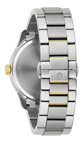 Reloj Bulova Classic Wilton Para Caballero Original 98b391 Color de la correa Plateado/Oro Color del fondo Plateado