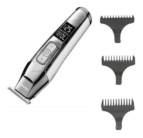 Maquina Acabamento De Cabelo Barba S/fio Kemei Km-5027