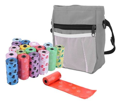 Bolso De Snack Para Mascotas + X10 Bolsas Basura Excrement