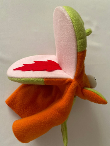 Peluche Marioneta De Mano De Dragon Naranja Con Verde Puppet (Usado)