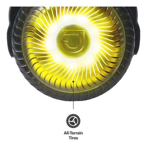 Hoverboard Todoterreno Ligero Negro Con Luces Led