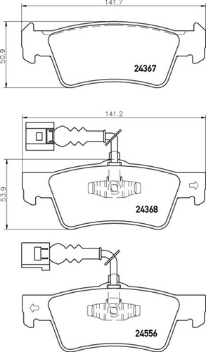 Pastilla De Freno Para Volkswagen Multivan V 1.9tdi / 2.5tdi