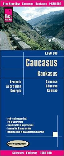 Cáucaso, Mapa De Carreteras Impermeable. Escala 1:650.000. R