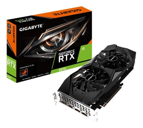 Placa de vídeo Nvidia Gigabyte  GeForce RTX 20 Series RTX 2070 GV-N2070WF2-8GD (REV 3.0) 8GB