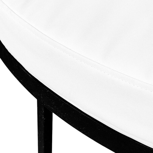 Almohadon Base Camastro 80cm Diametro Tela Bagun Impermeable Blanco Liso