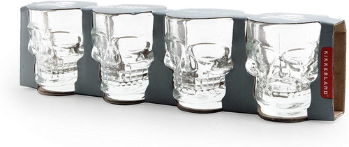 Vasos Tequileros Calavera 4 Pzas